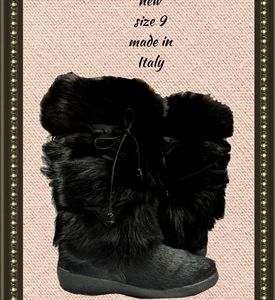 Alessia boots - fur so beautiful! Size 9